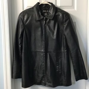 Style&Co authentic black leather jacket